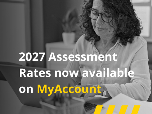 2027 Assessment Rates now available on MyAccount
