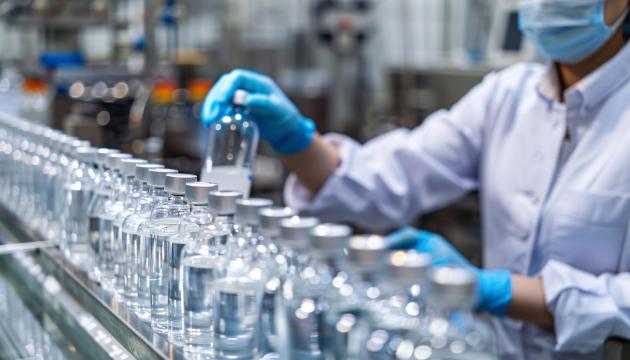 Manufacturing bottle lineup