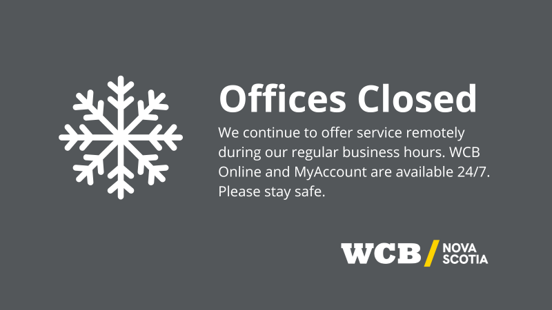 Office closer notice due to snow.