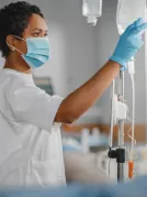 Healthcare Nurse wearing white uniform